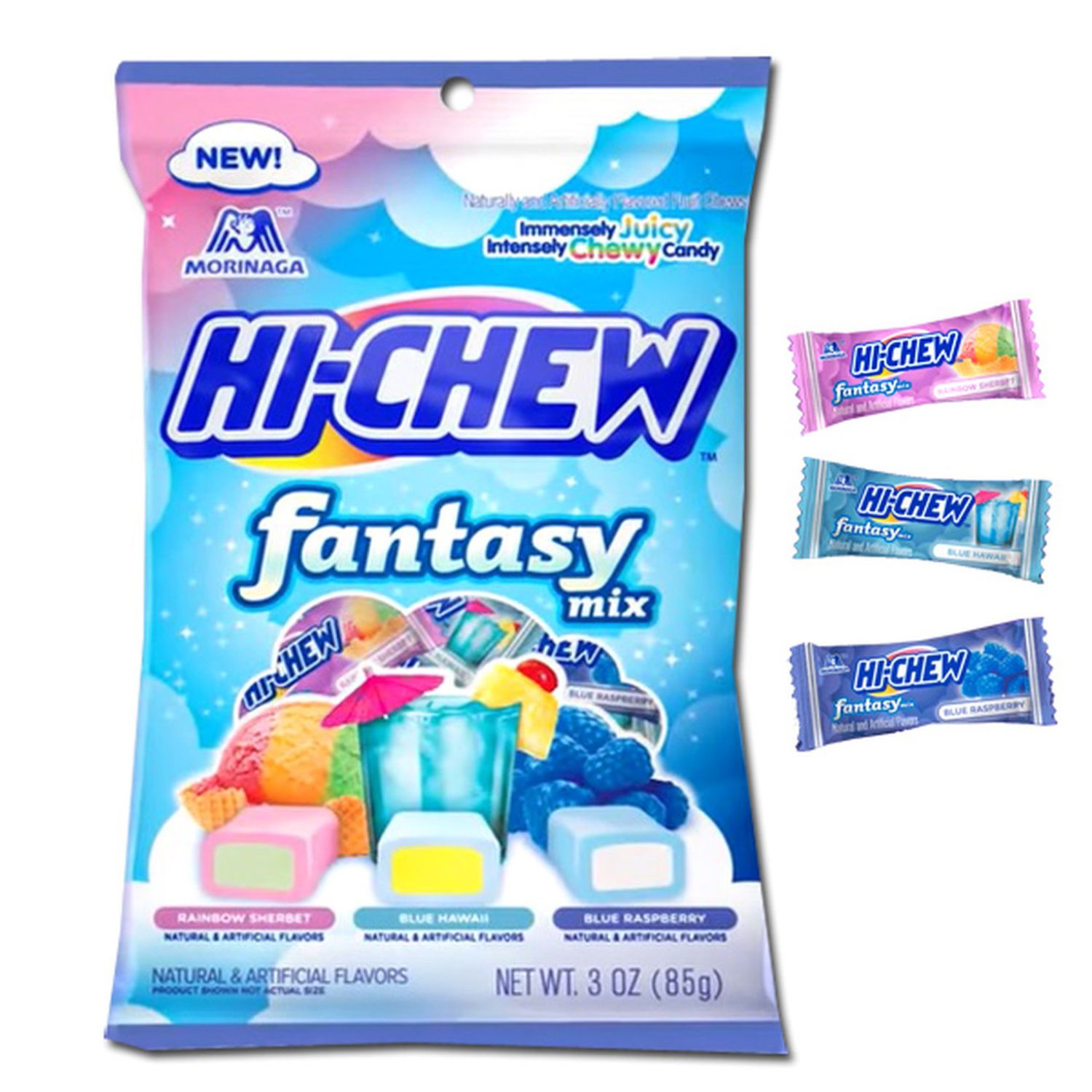 HI-CHEW Fantasy Mix Fruit Chews Candy, 3oz