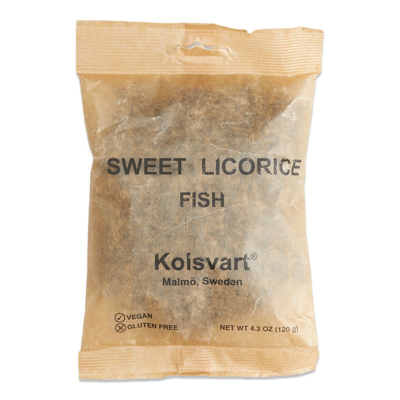 KOLSVART SWEET LICORICE FISH, SWEDEN