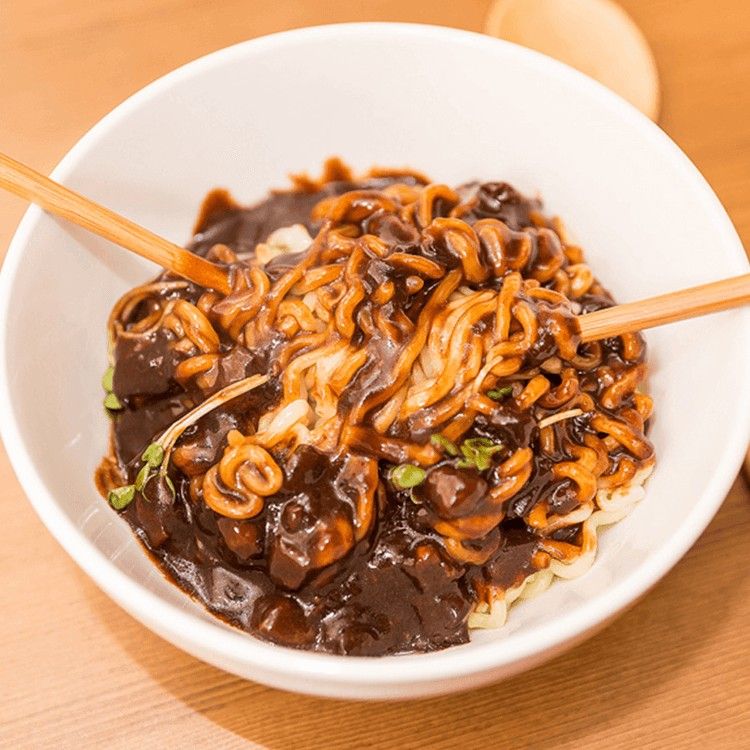 Korean Jjajangmen Noodles with Black Bean Sauce