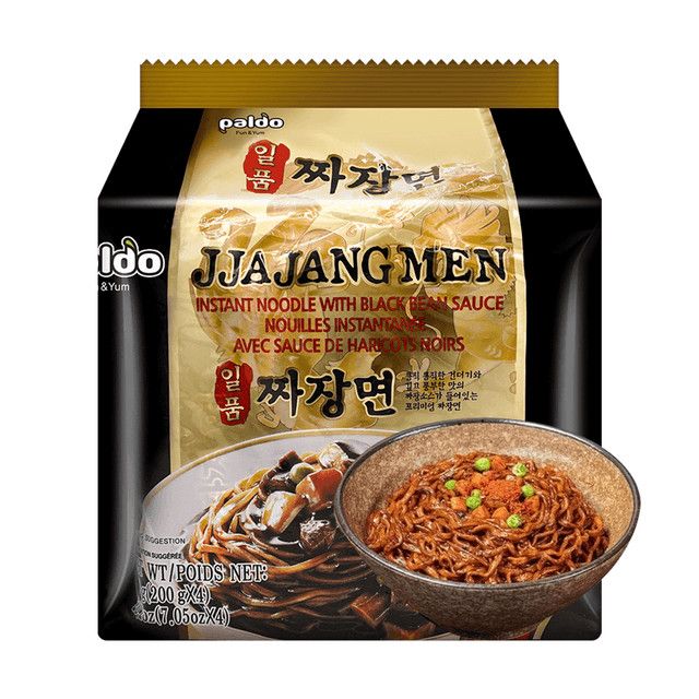 Korean Jjajangmen Noodles with Black Bean Sauce, Single