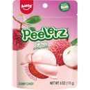 Amos Gummy Peelerz, Lychee, 6oz Bag