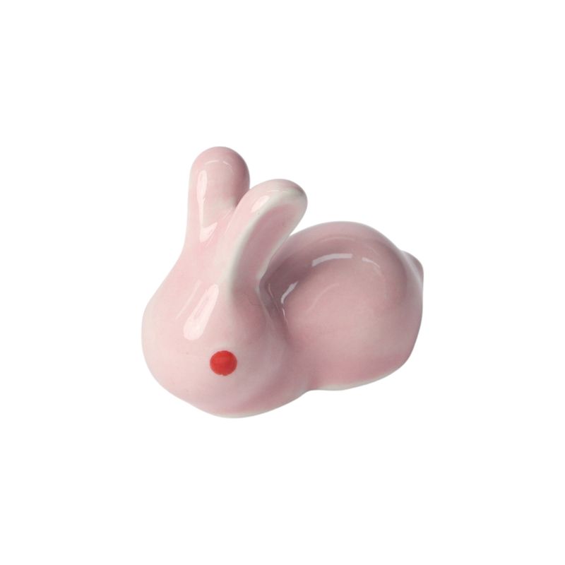 Rabbit Bunny Porcelain Chopsticks Rest 2"L White (12/288) | Urban Tokyo