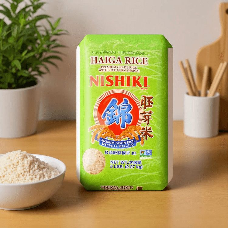 Haiga Rice Premium Grade With Germ, 5 lbs
