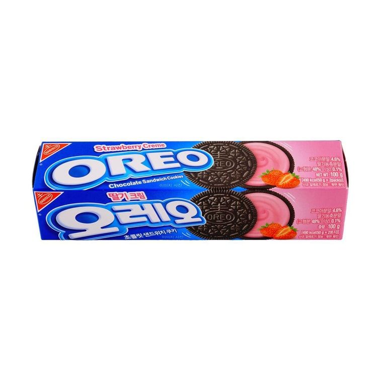 Oreo Strawberry Cream Sandwich Cookies, 3.53oz