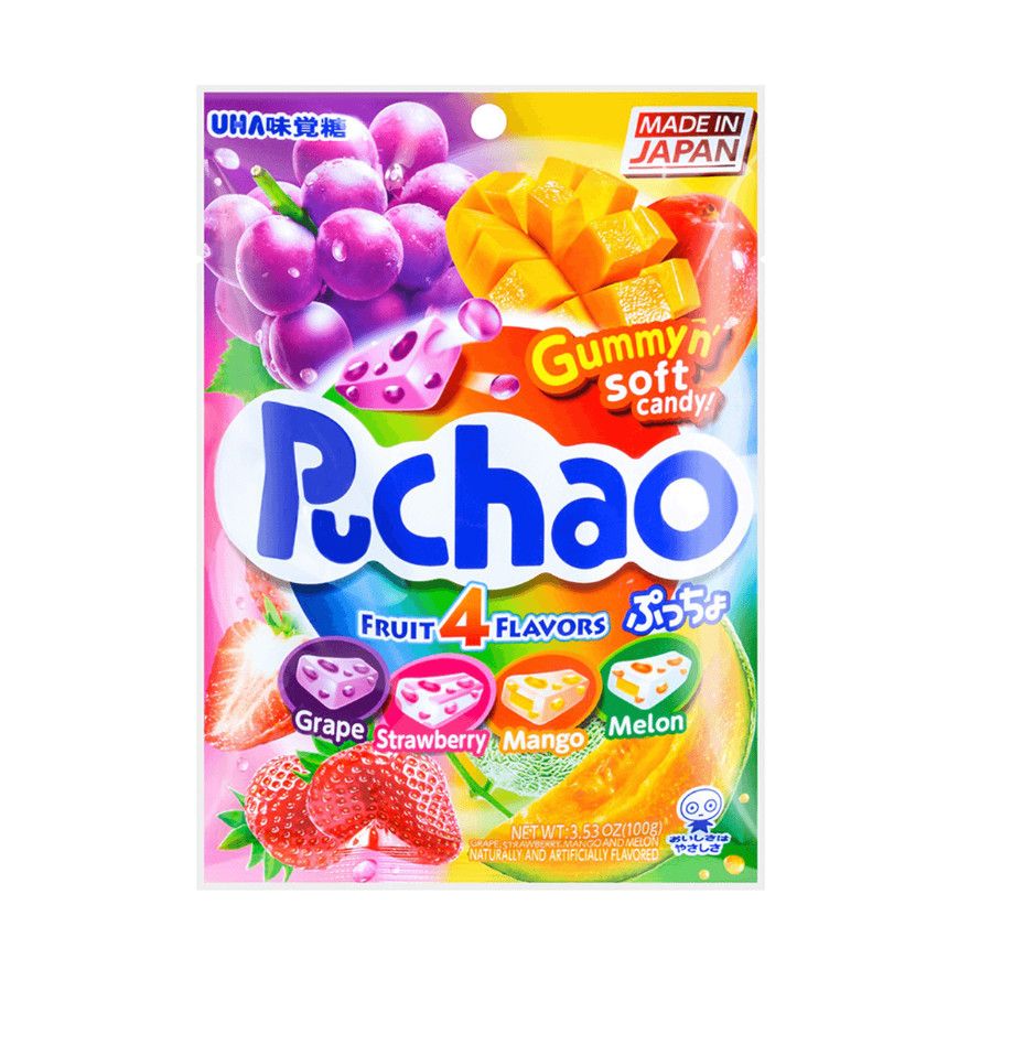 Soft Jelly Gummy Candy, 4 Flavor, 100 g