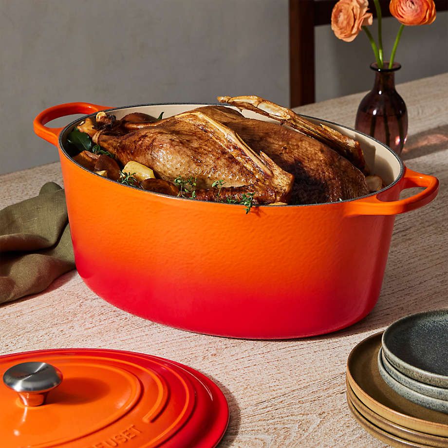 Signature Oval Dutch Oven - Flame 15.5 qt. | Le Creuset