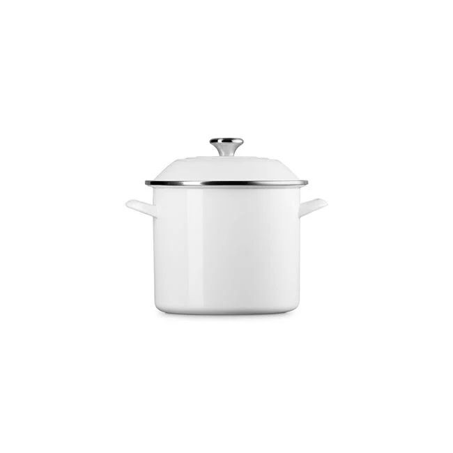 Stockpot with Metal Finishes - White 12 qt. | Le Creuset