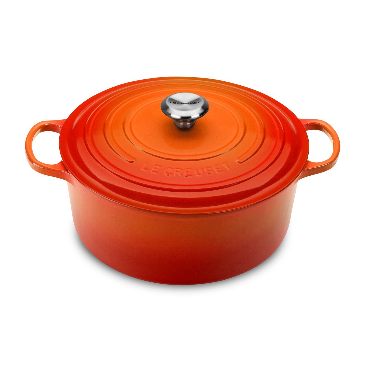 Signature Round Dutch Oven - Flame 7.25 qt. | Le Creuset