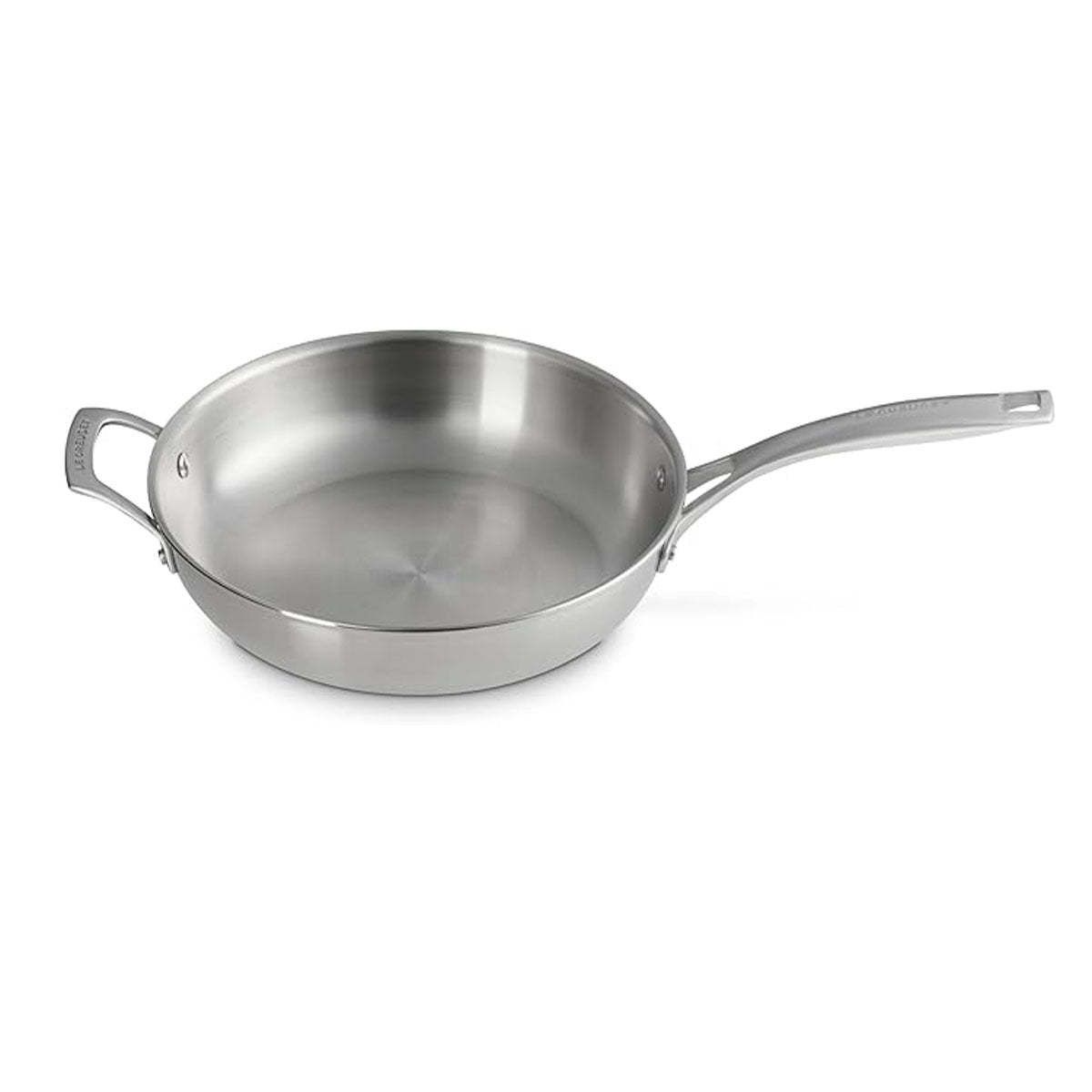 Essential Stainless Steel Shallow Round Fry Pan 11 In  | Le Creuset