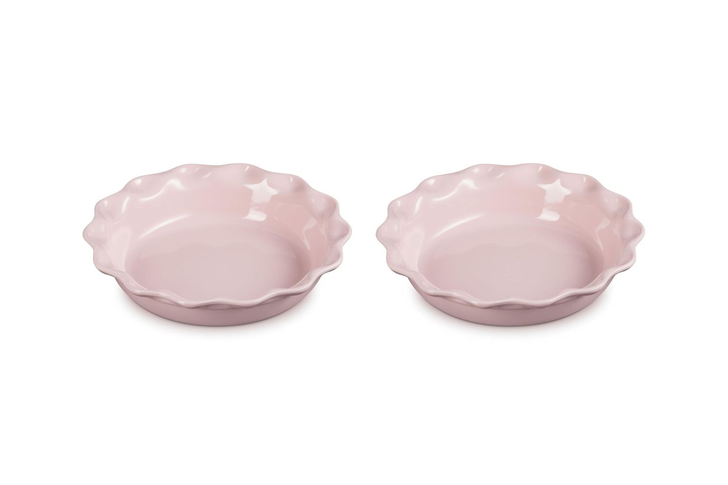 Set of 2 Heritage Pie Dishes - Chiffon Pink  | Le Creuset