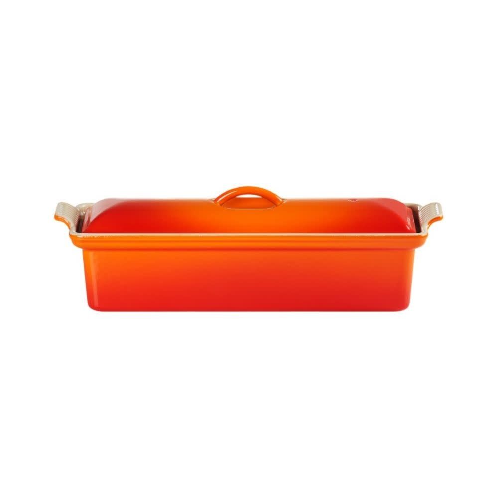 Traditional Rectangular Pate Terrine - Flame 2 qt. | Le Creuset