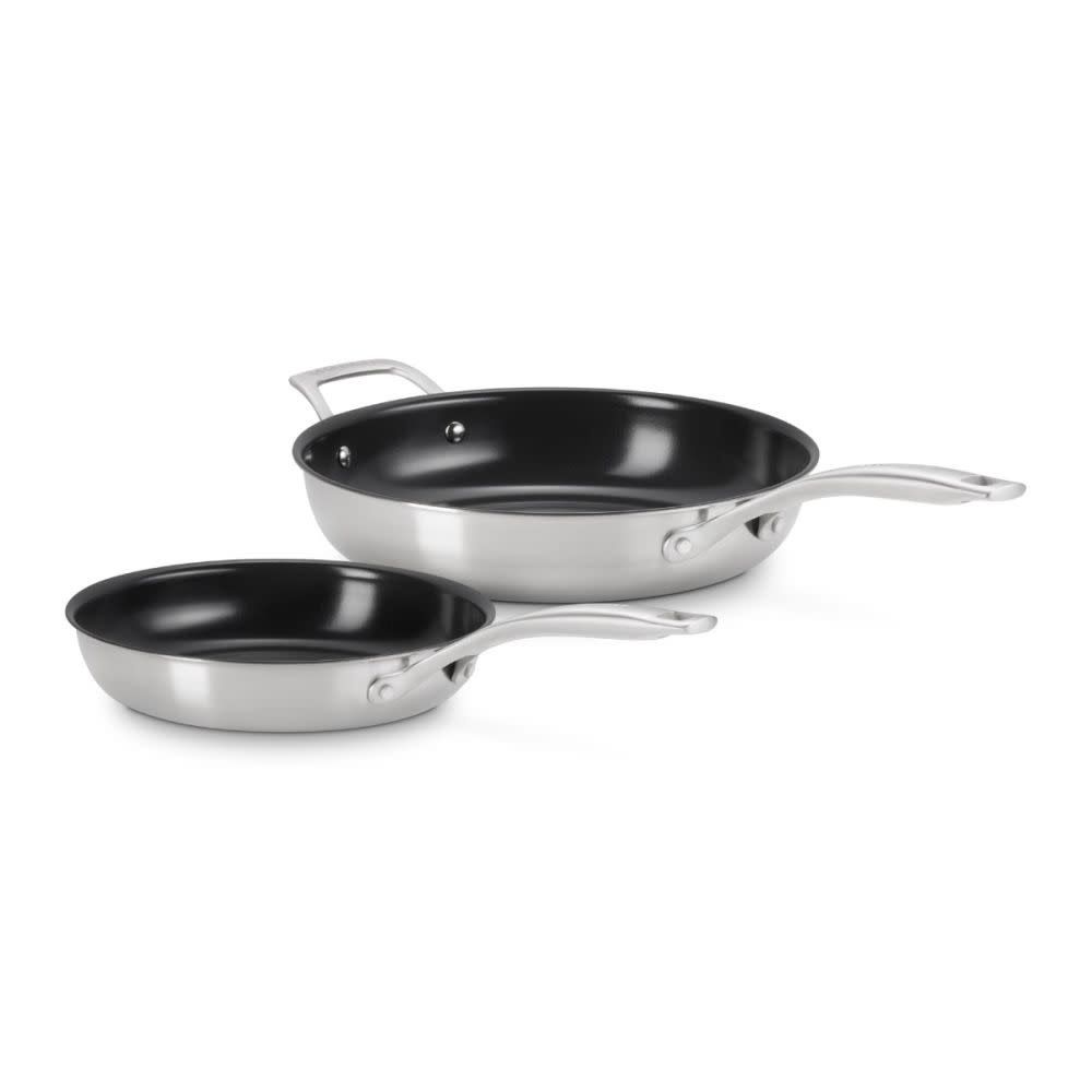 Set of 2 Essential Ss Ns 9.5 In 11 In Fy Pan  | Le Creuset