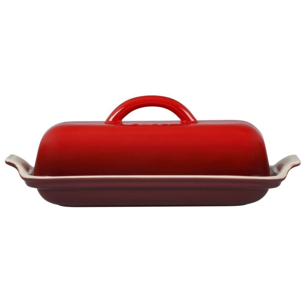 Heritage Butter Dish - Cerise 8.3" x 4.1" x 3" | Le Creuset
