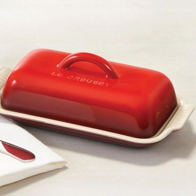 Heritage Butter Dish - Flame 8.3" x 4.1" x 3" | Le Creuset