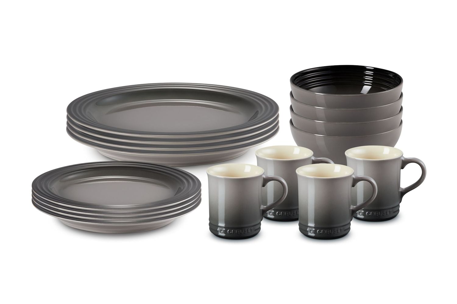16PC Dinnerware Set - Oyster  | Le Creuset