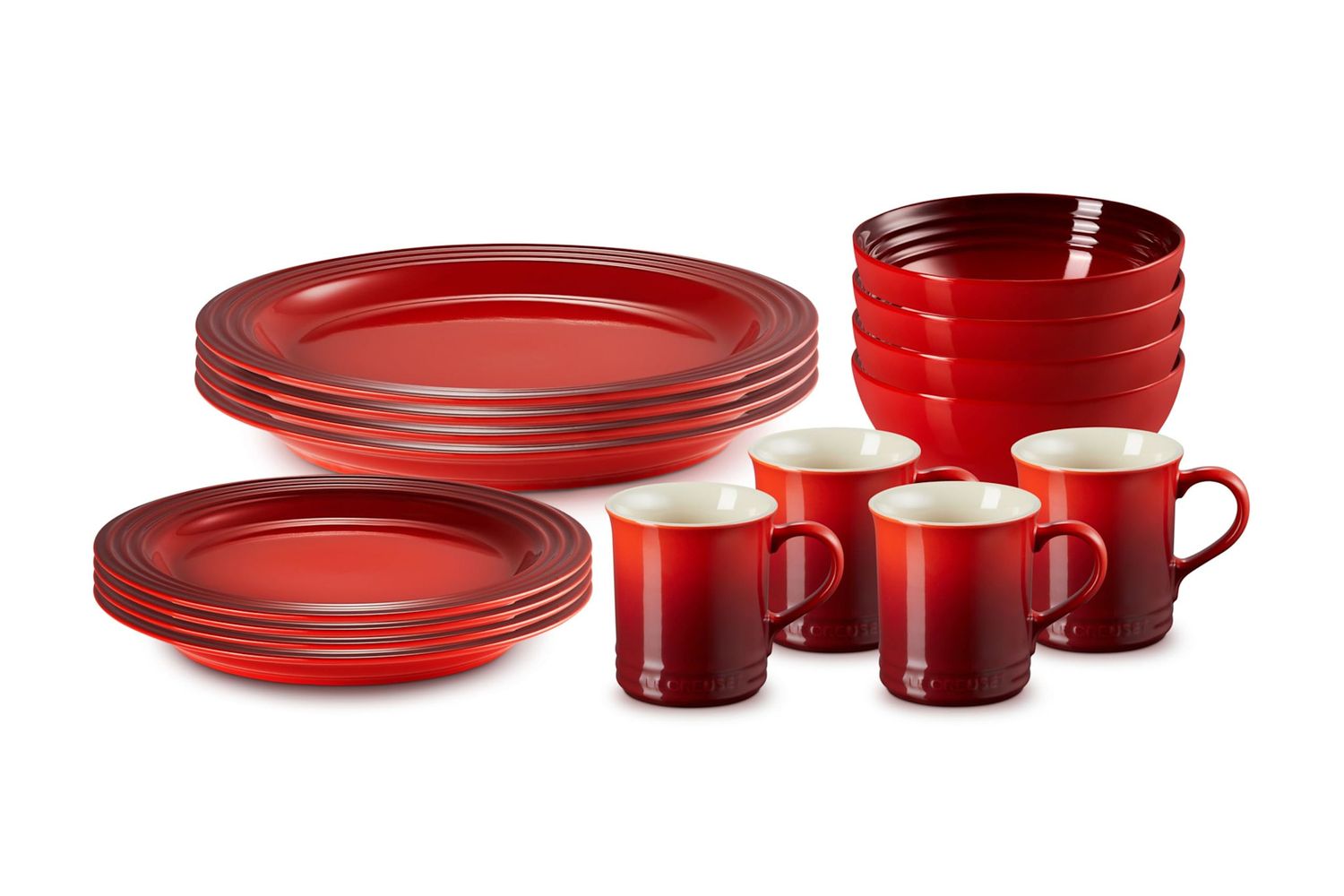16PC Dinnerware Set - Cerise  | Le Creuset
