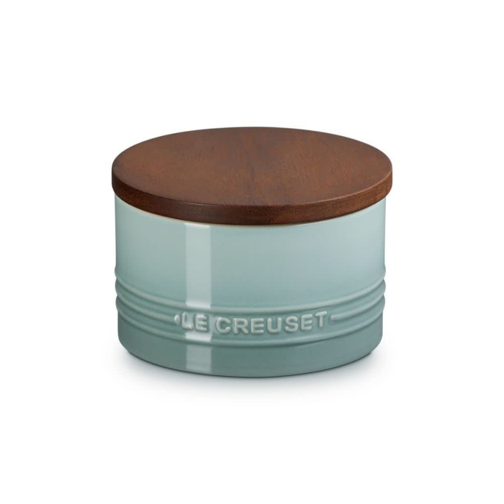 Canister with Wood Lid - Sea Salt 16 oz. | Le Creuset