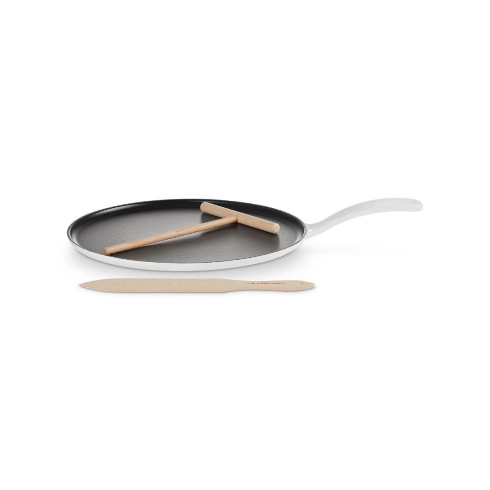 Traditional Round Crepe Pan - White 10.25" | Le Creuset
