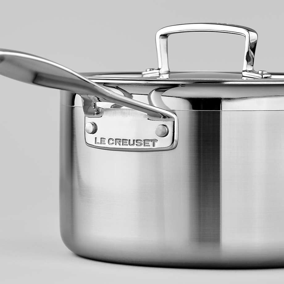 Classic Stainless Steel Saucepan 3 qt. | Le Creuset