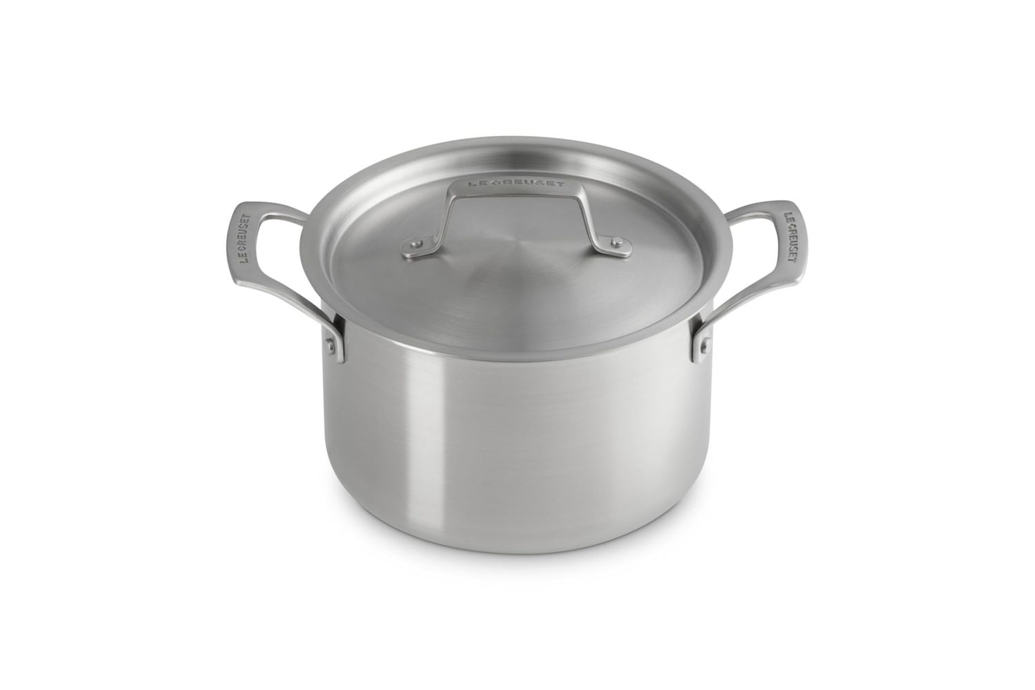 Essential Stainless Steel Deep Round Stockpot Ss Lid 4 Qt  | Le Creuset