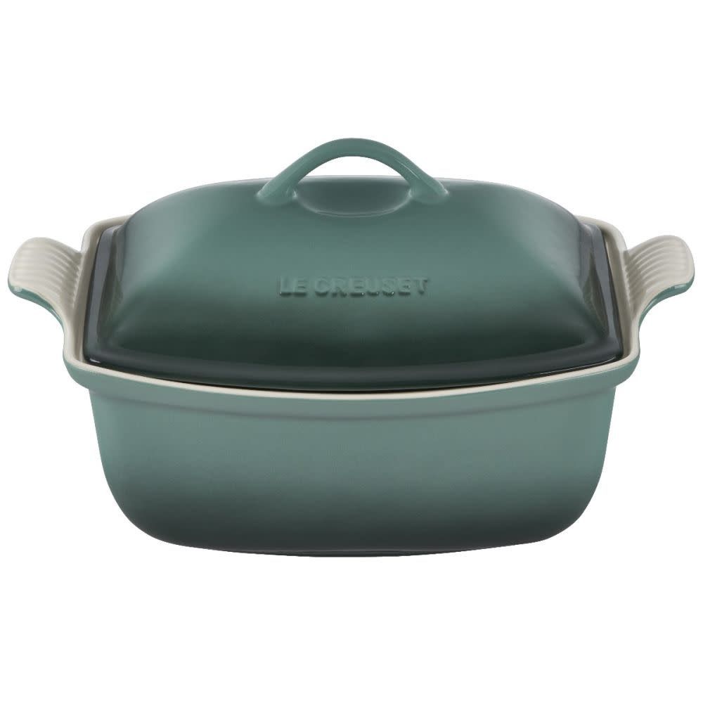 Heritage Deep Covered Rectangular Baker - Artichaut 4.5 qt. | Le Creuset