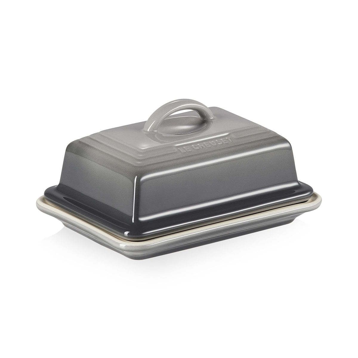 European Butter Dish - Oyster 6.75" x 5" x 3.5" | Le Creuset