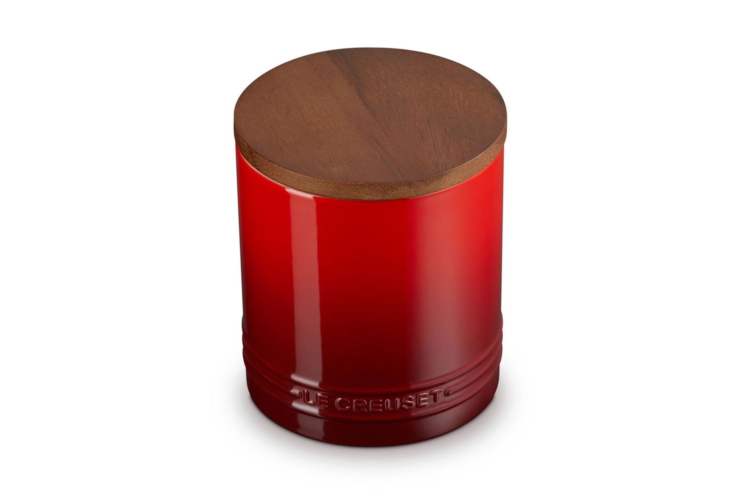 Canister with Wood Lid - Cerise 1.2 qt. | Le Creuset