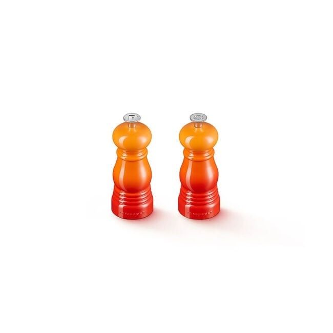 Petite Salt and Pepper Mill Set - Flame 5" x 2" | Le Creuset