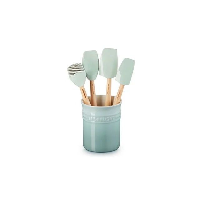 Craft Series 5-Piece Utensil Set with Crock - Sea Salt  | Le Creuset