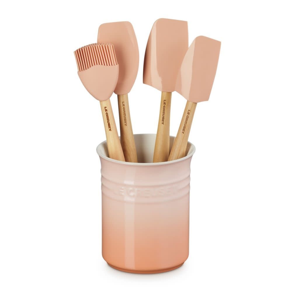 Craft Series 5-Piece Utensil Set with Crock - Peche  | Le Creuset
