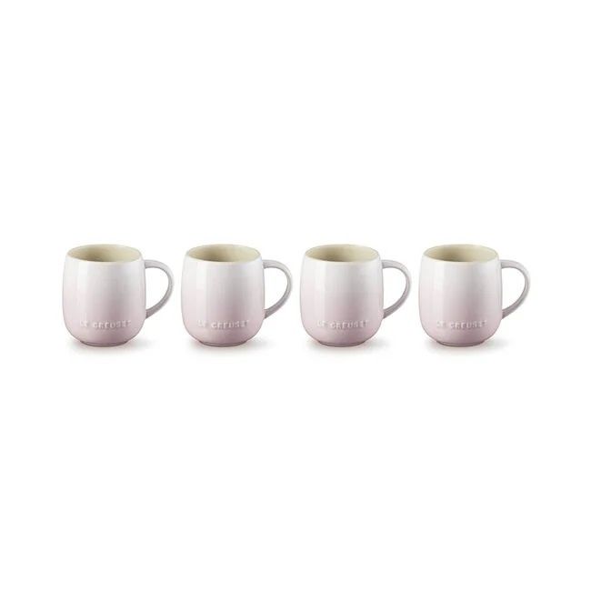 Set of 4 Heritage Mugs- Shell Pink - e-commerce only 13 oz. | Le Creuset