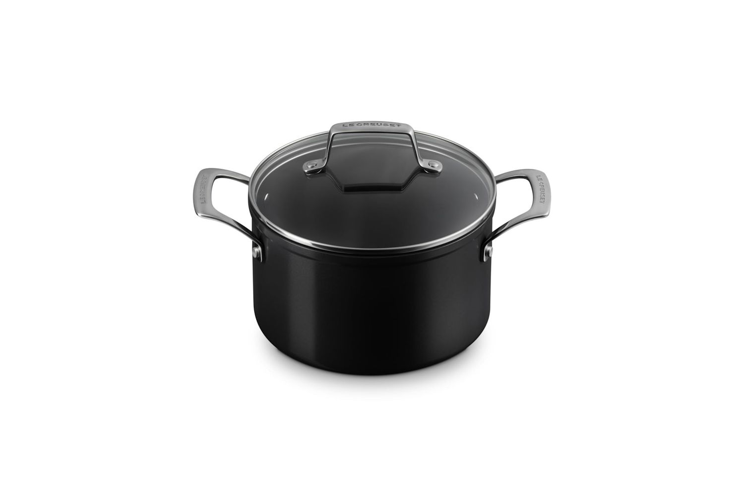 4 qt. Essential Non-stick Ceramic Stockpot with Glass Lid 4 qt. | Le Creuset