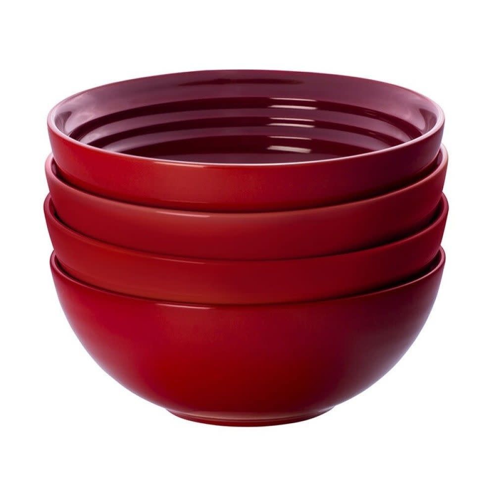 Soup Bowls - Cerise 22 oz. (6.25") Set of (4) 22 oz. | Le Creuset