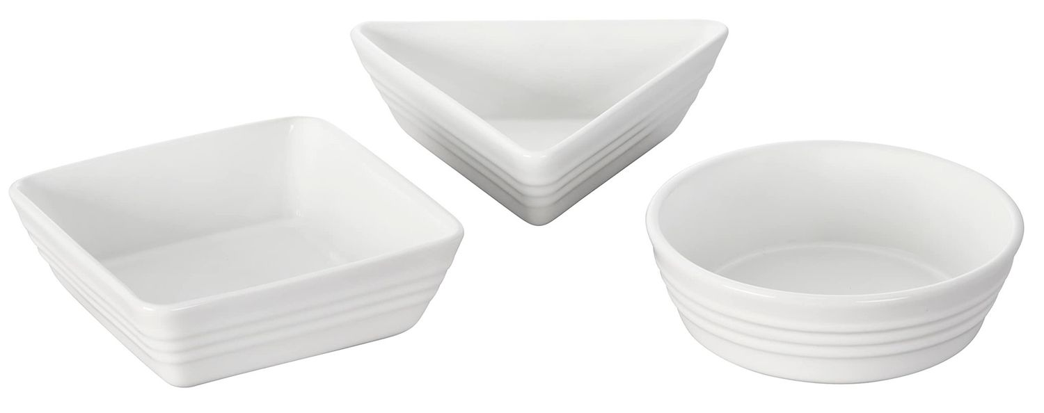 Set of 3 Tapas Dishes - White  | Le Creuset
