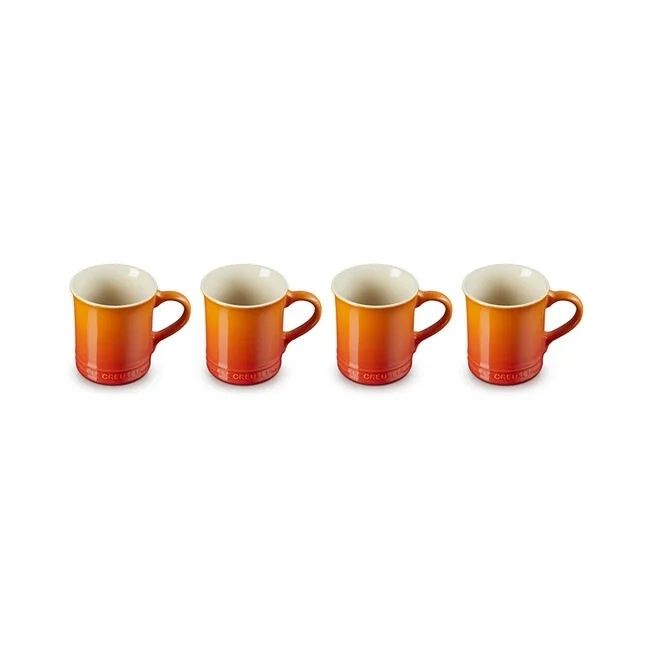 Set of 4 Mugs - Flame - e-commerce only 14 oz. | Le Creuset