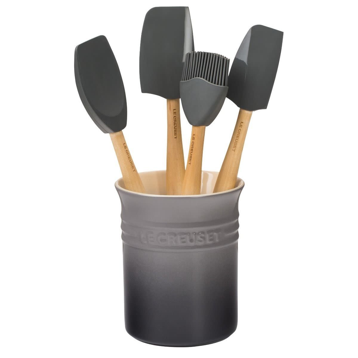 Craft Series 5-Piece Utensil Set with Crock - Oyster  | Le Creuset