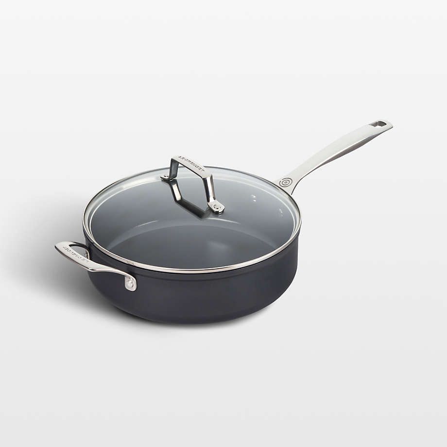 Essential Non-Stick Ceramic Saute Pan with Glass Lid 4.25 Qt  | Le Creuset