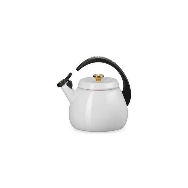 Cloche Kettle with Gold Knob - White 2.2 qt. | Le Creuset