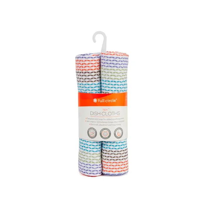 Tidy Cotton Dish Cloth (3pk), Multi