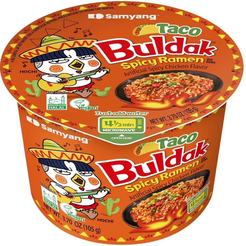 Taco Buldak Spicy Ramen Chicken vor ,3.7 oz