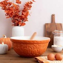 Pumpkin Size 12 Orange Mixing Bowl | Mason Cash