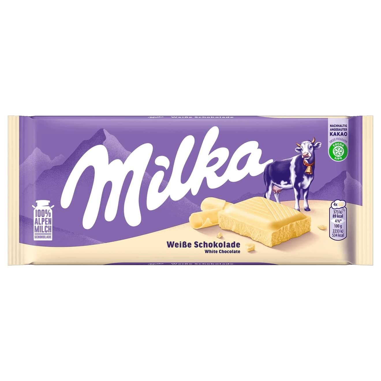 Milka White Chocolate 90g (Germany) | Global Bite