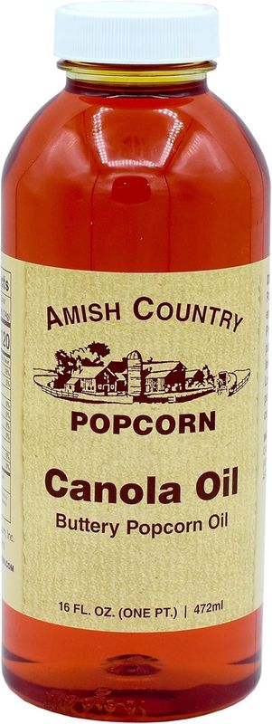 16oz. Bottle of Buttery Canola Oil | Amish Country Popcorn