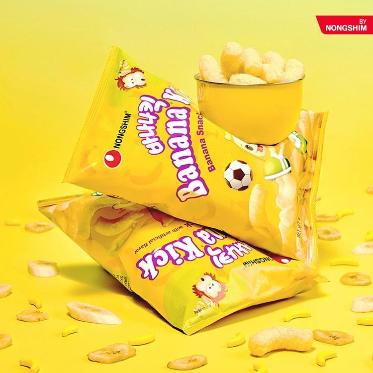 Banana Kick Corn Puffs Snack
