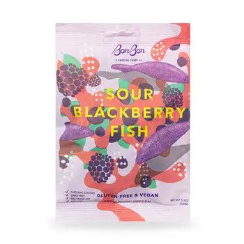BonBon's Sour Blackberry Fish 150g