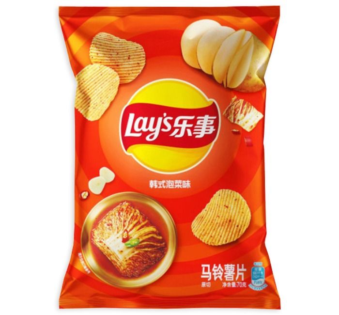 Lay's Korean Kimchi Flavor 70g (China) | Global Bite