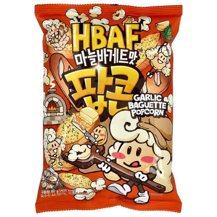HBAF Garlic Baguette Popcorn 80g (Korea)