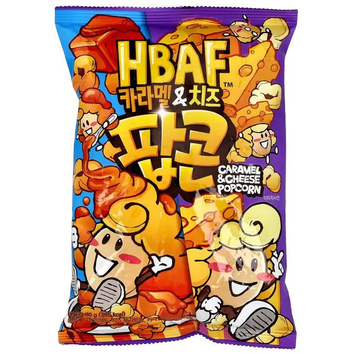 HBAF Caramel &amp; Cheese Popcorn 80g (Korea)