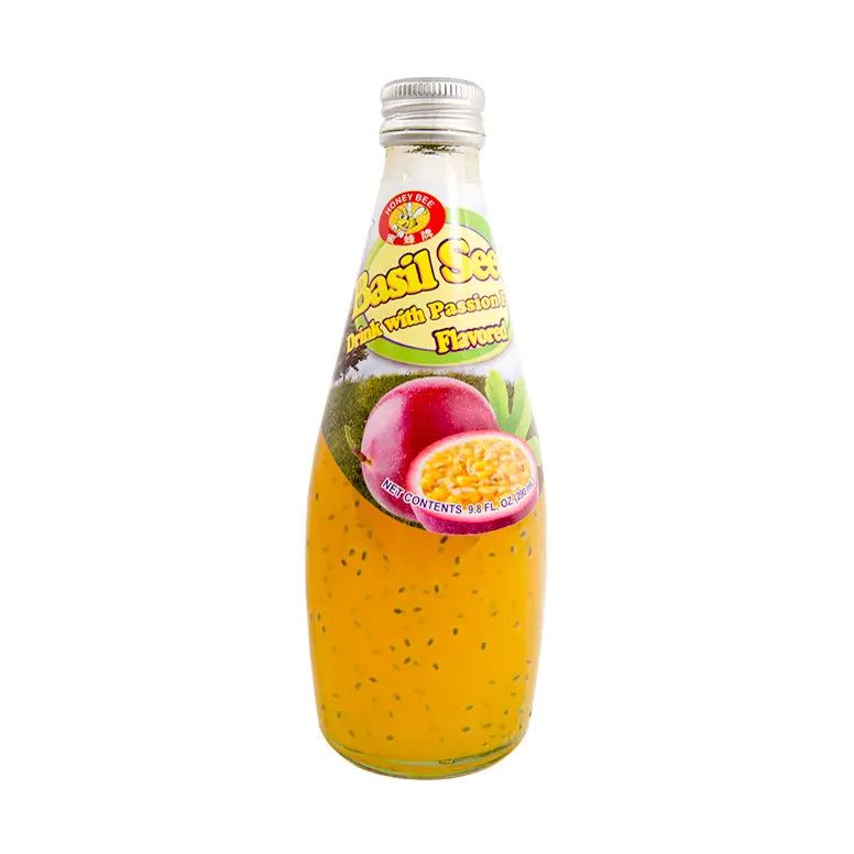 Honey Bee Basil Seed Passion Fruit Flavor 290ml (Thailand)