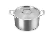 Essential Stainless Steel Deep Round Stockpot Ss Lid 6.25 Qt | Le Creuset